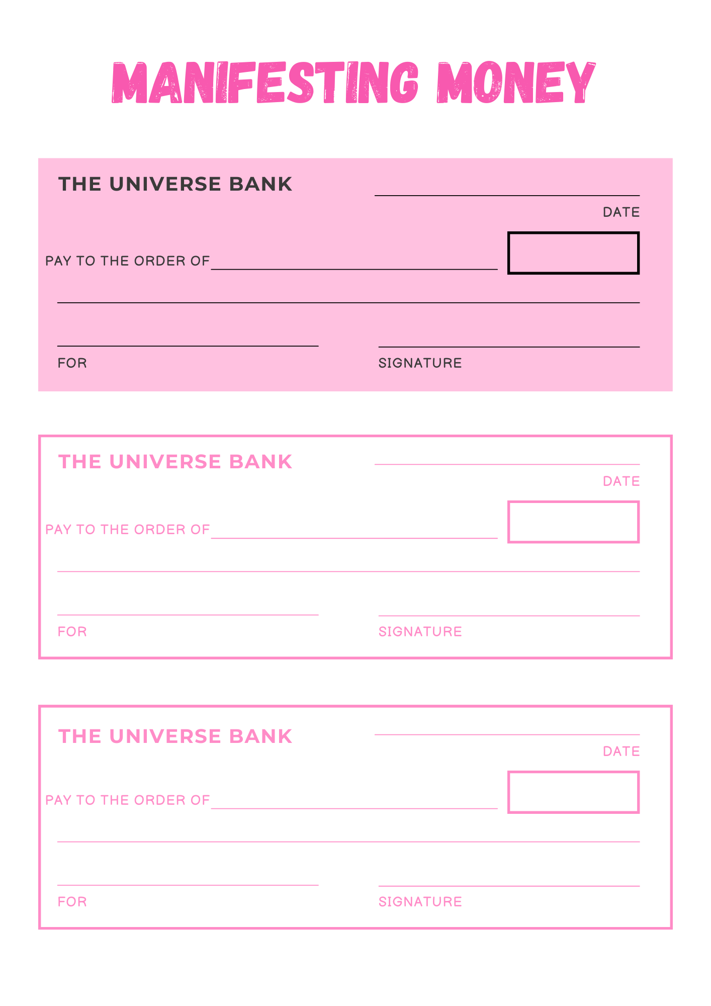 Manifestation Planner
